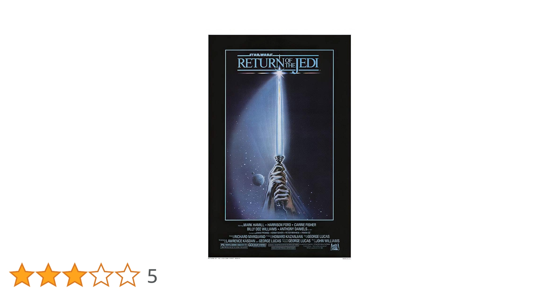 STAR WARS RETURN OF THE JEDI ポスター Amazon.co.jp: STAR WARS EPISODE VI : Return of the Jedi